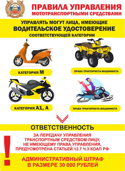 Скутеры, мопеды, спортбайки, квадроциклы Безответственность родителей и детей может привести к трагедии!.